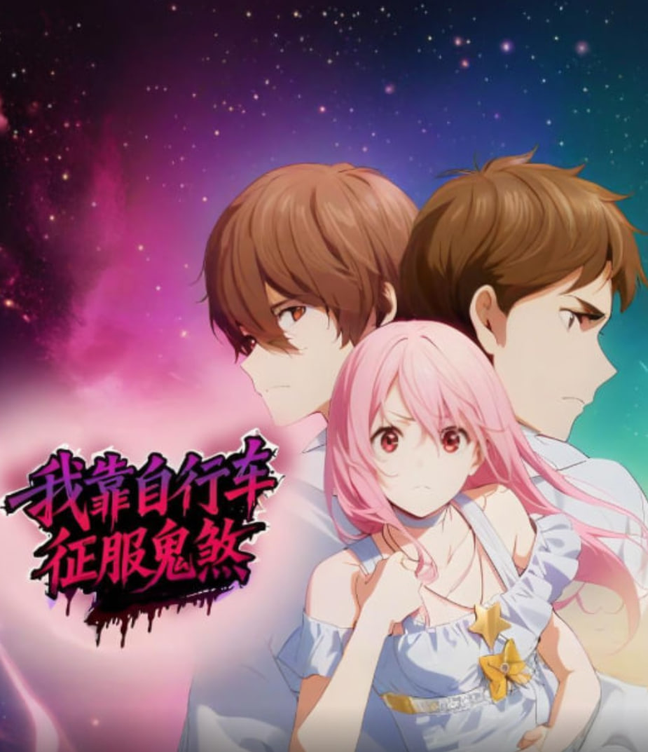 我靠自行车征服鬼煞动漫态画